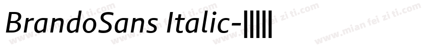 BrandoSans Italic字体转换